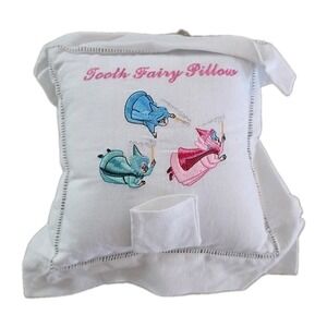 VTG 1980-90s Walt Disney World Park Tooth Fairy Pillow Sleeping Beauty Whimsical